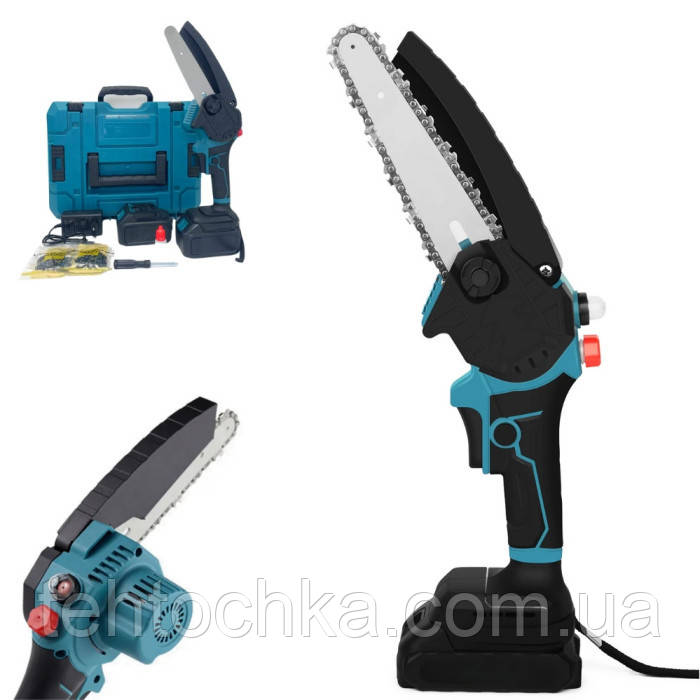 Акумуляторна ланцюгова мініпилка KRAFFTEC DLJ-8 ( шина-200 мм оливний бак підсвітка робочої зони)