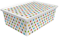 Контейнер Qutu Trend Box Colored Star 25 л