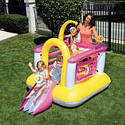 Дитячий надувний ігровий центр з гіркою Bestway 52122 (203х147х150 см.)
