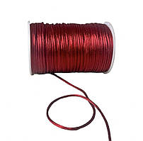 Шнур атласний корсетний (сатиновий, шовковий) 2 мм червоний