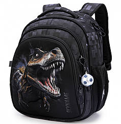 Рюкзак ранець портфель шкільний ортопедичний для хлопчика в 1-4 клас на три відділи дінозавр SkyName R2-219