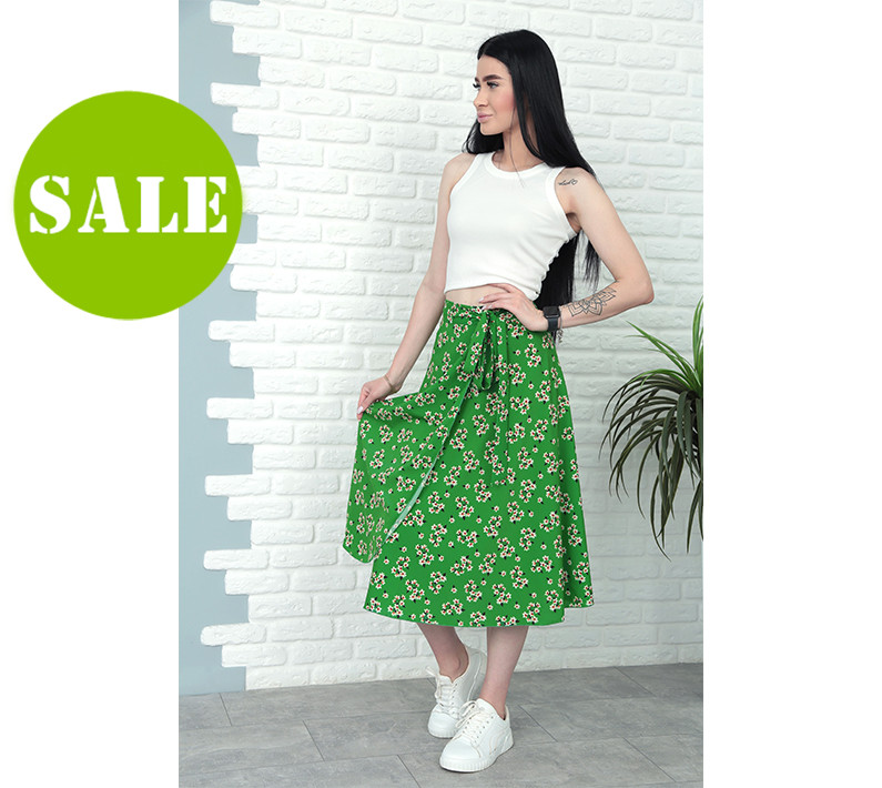 Літня спідниця на запах "Luna" Норма та батал, фото 1