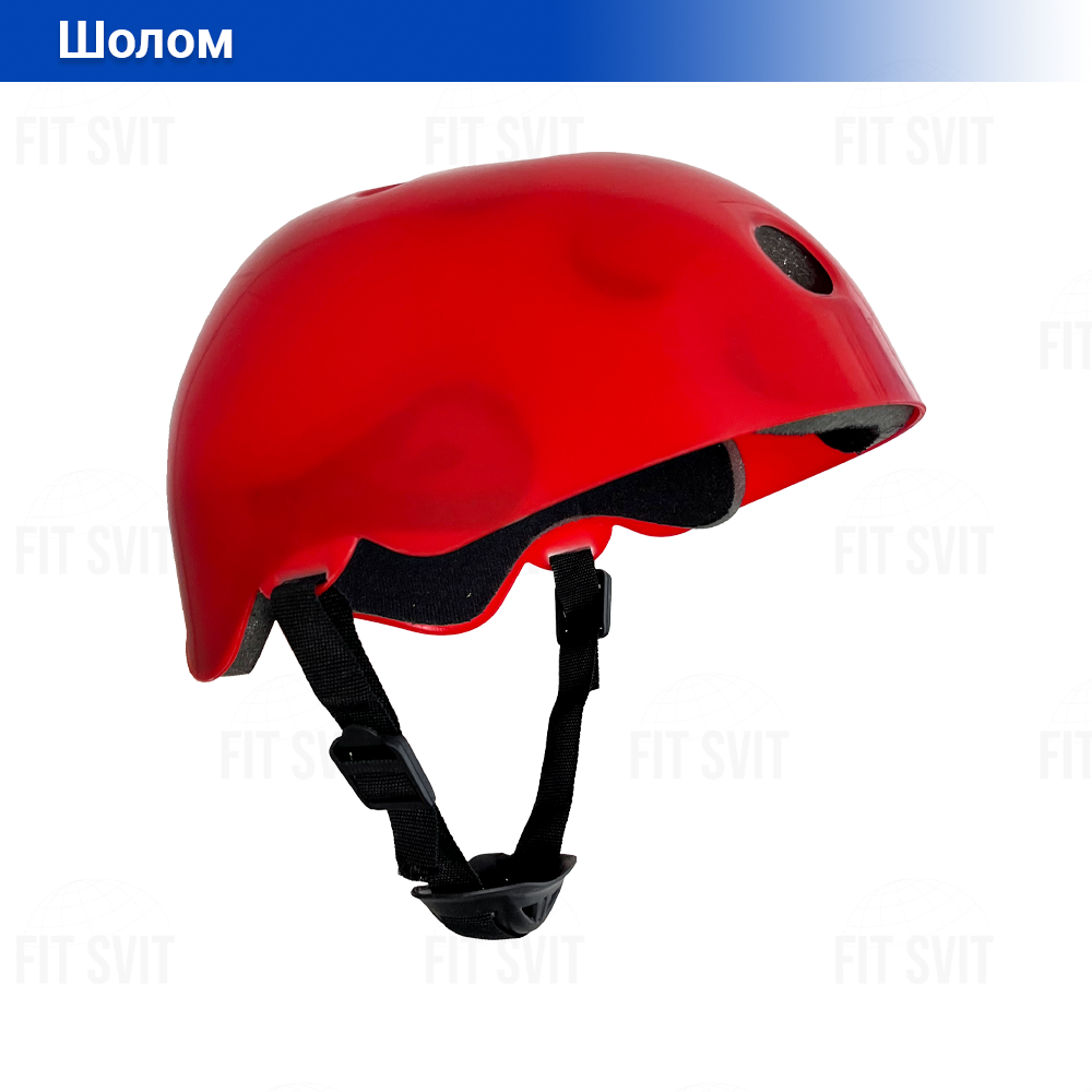 Велошлем дитячий червоного кольору