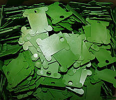 Шпулі пластикові для муліне зелені 