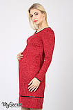 Стильна сукня для вагітних і годування Piper DR-46.081 червона (46 р), фото 2