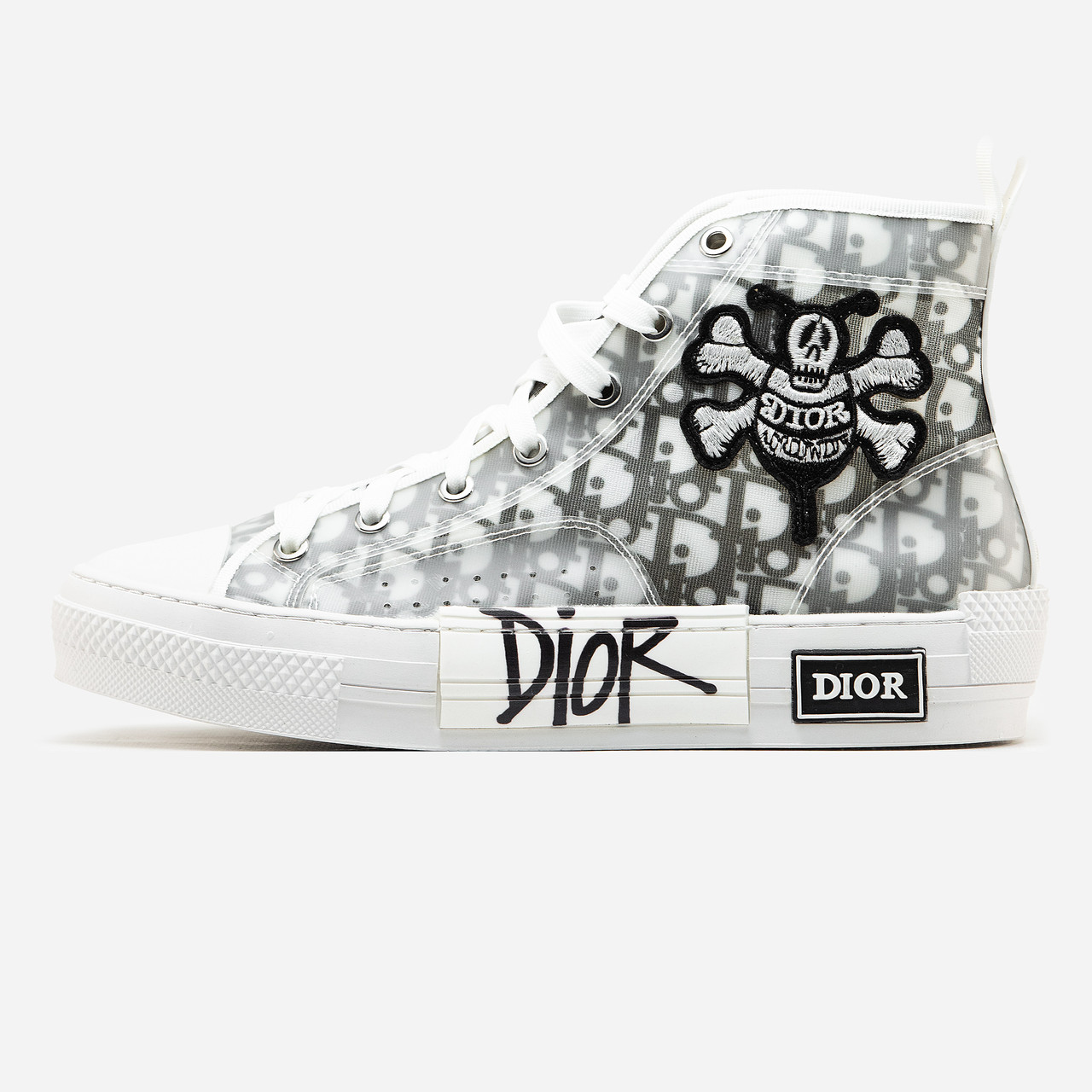 Кеди Shawn Stussy x Dior B23 Sneakers White Black / Діор Б23 Стассі Шон