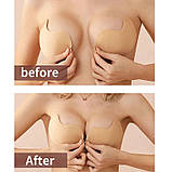 Бюстгальтер на силіконі "Fly Bra (C)" бежевий розмір C, фото 2