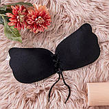 Бюстгальтер на силіконі "Fly Bra (A)" ЧОРНИЙ розмір A, фото 2