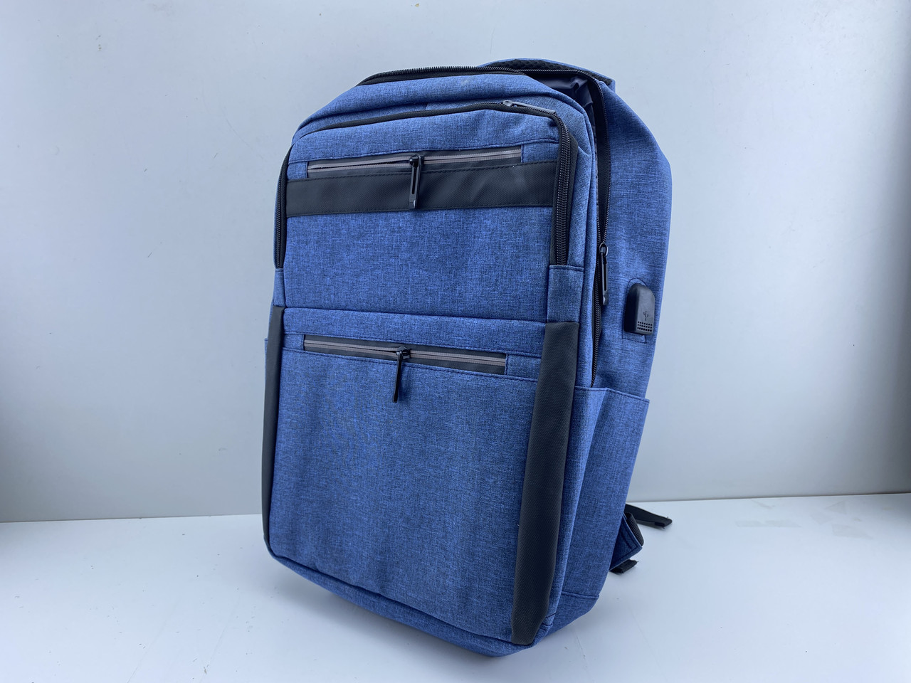 Рюкзак міський BAG з USB-роз'ємом, синій, фото 1