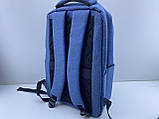 Рюкзак міський BAG з USB-роз'ємом, синій, фото 8