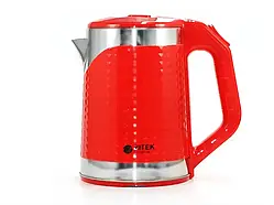 Червоний електричний чайник із нержавіючої сталі 2,2 л 2000 Вт StainlessTea Red Edition BT-3118