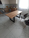 Кухонний стіл із дуба 170х80х74 / Обідній стіл із дерева, фото 3