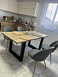 Кухонний стіл із дуба 170х80х74 / Обідній стіл із дерева, фото 5