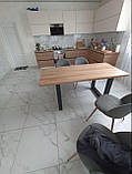Кухонний стіл із дуба 170х80х74 / Обідній стіл із дерева, фото 7