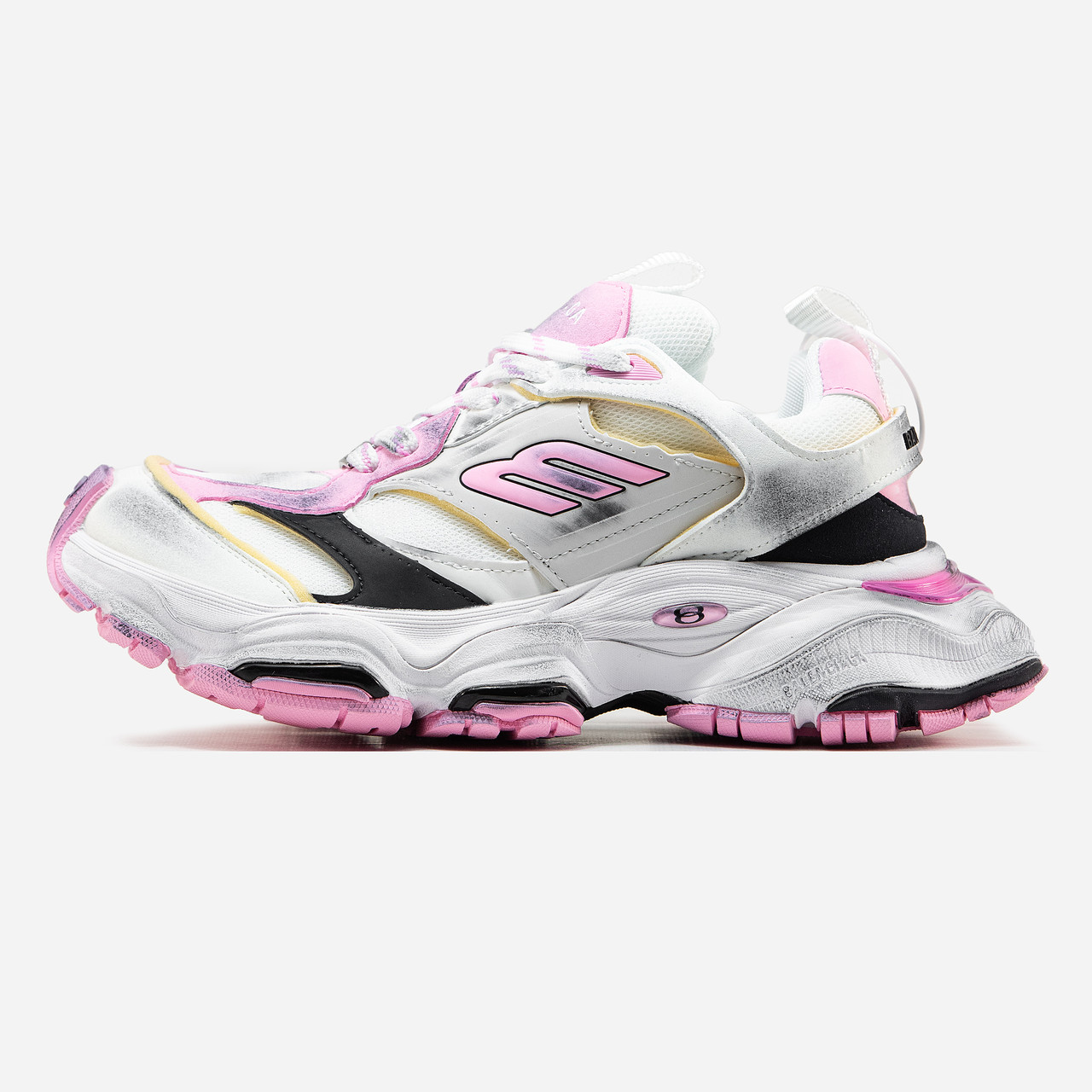 Жіночі Кросівки Balenciaga Cargo White Black Pink / Баленсіага Карго