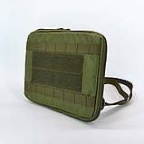 Сумка-підсумок чохол для планшета 10-12 дюймів олива Моллі, фото 3