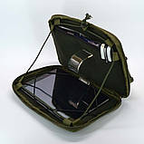 Сумка-підсумок чохол для планшета 10-12 дюймів олива Моллі, фото 7