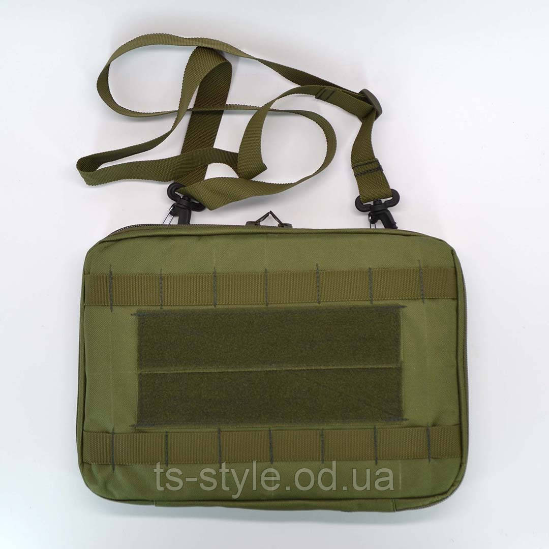 Сумка-підсумок чохол для планшета 10-12 дюймів олива Моллі, фото 1