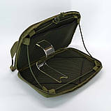 Сумка-підсумок чохол для планшета 10-12 дюймів олива Моллі, фото 9