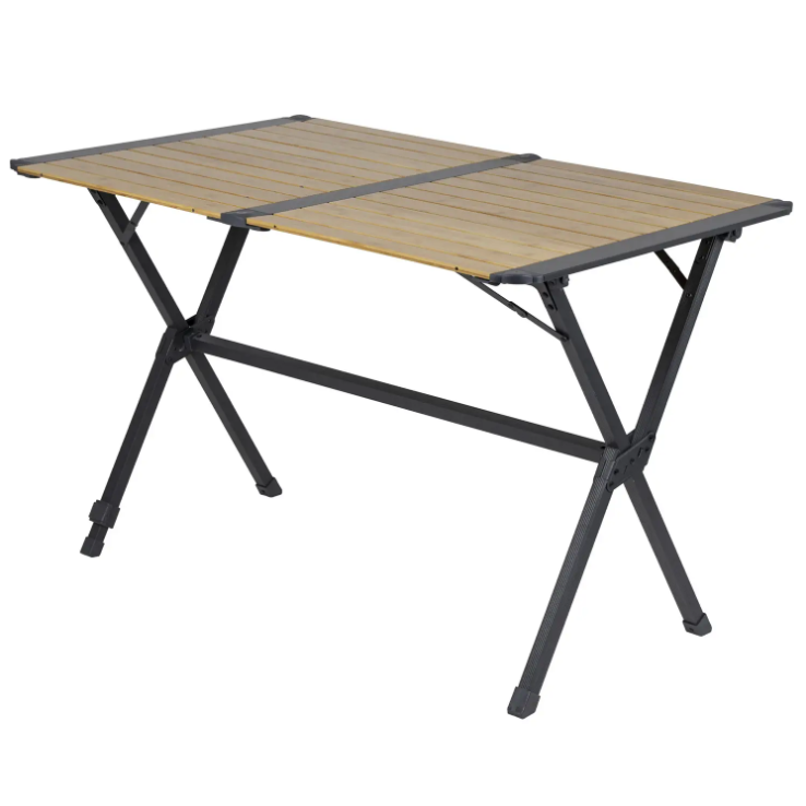 Туристичний Стіл Розкладний Bo-Camp Maryland L 111x72 cm Brown (1404642) Кемпінговий Складаний Столик для риболовлі