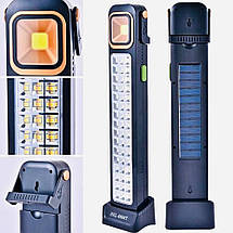 Ліхтар акумуляторний HEL-6866T прожектор на 48 Led, PowerBank із сонячною панеллю, 3600 mAh, фото 5