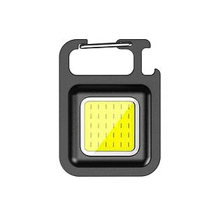 Портативний ліхтарик F05-пластик COB Rechargeable Keychain Ligt пластмасовий корпус, фото 3