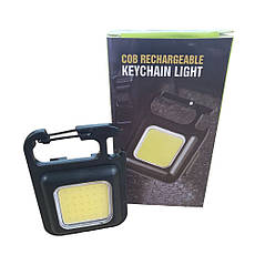 Портативний ліхтарик F05-пластик COB Rechargeable Keychain Ligt пластмасовий корпус, фото 5