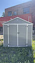 Хозблок сарай для саду і дачі пластиковий 170х230х230см, садовий будинок для інвентаря HOMESTAR, фото 5
