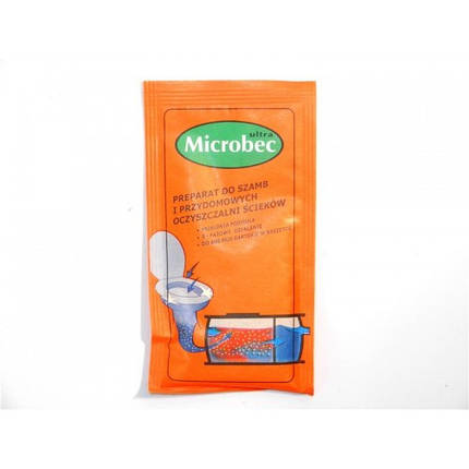 Біодеструктор Мікробек/Microbec Ultra (25 г) — засіб для септиків, вигрібних ям і дачних туалетів, фото 2