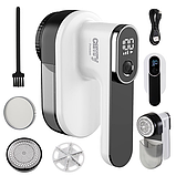 Машинка для видалення катишків, тканинна бритва Camry CR 9620 з РК-дисплеєм, фото 5