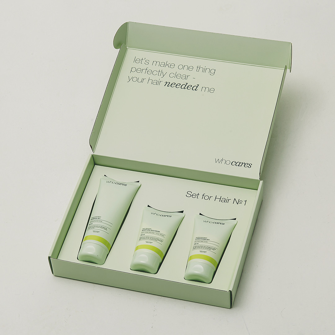 Набір засобів для сухого та пошкодженого волосся WhoCares Set for Hair №1