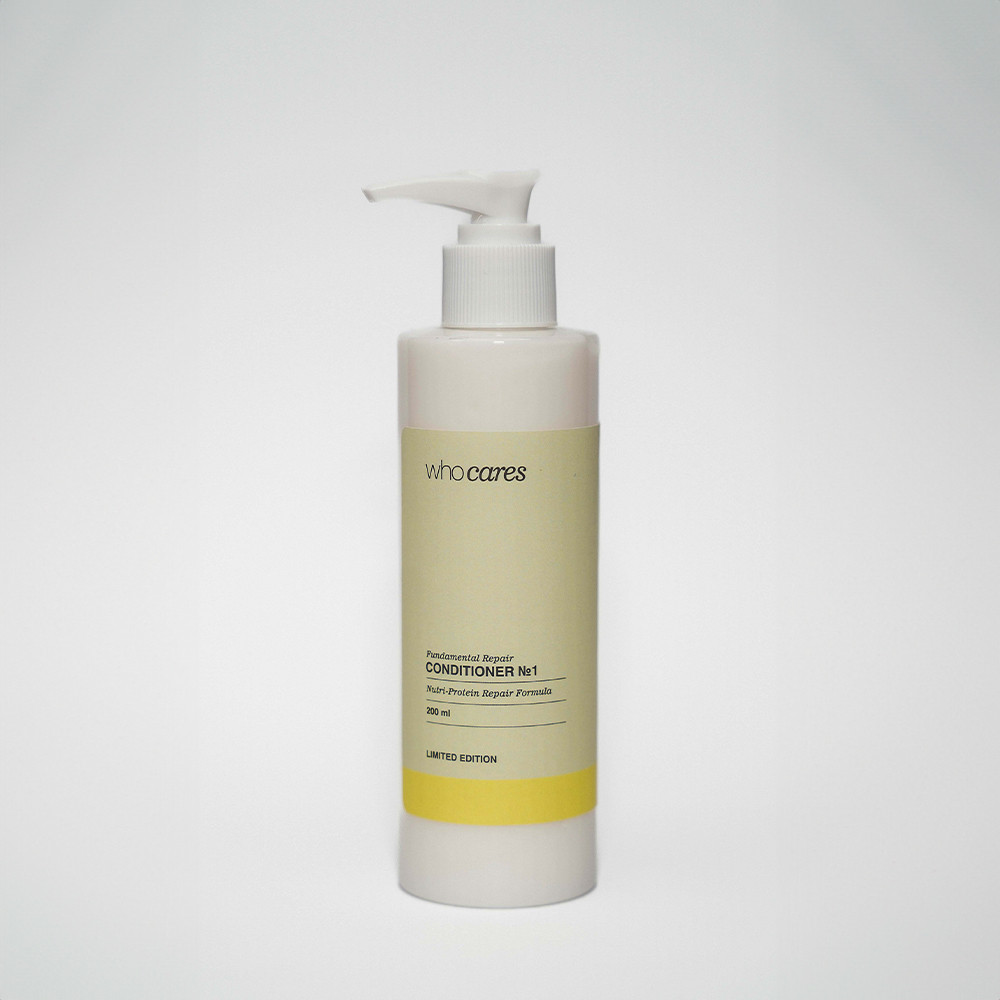 Кондиціонер живильний для сухого та пошкодженого волосся WhoCares Fundamental Repair Conditioner №1 Limited, фото 1