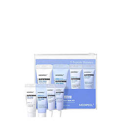 Набір мініатюр зволожувальних засобів з глутатіоном Medi-Peel Glutathione Hyal Aqua Trial Kit