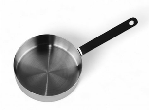 Міні-сковорідка 12.3 см Сковорода для сервірування Сковороди для подачі страв Посуд для ресторану нержавіюча сталь, фото 2