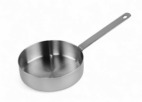 Міні-сковорідка 12.3 см Сковорода для сервірування Сковороди для подачі страв Посуд для ресторану нержавіюча сталь, фото 3