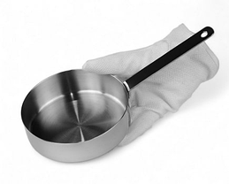 Міні-сковорідка 12.3 см Сковорода для сервірування Сковороди для подачі страв Посуд для ресторану нержавіюча сталь, фото 4