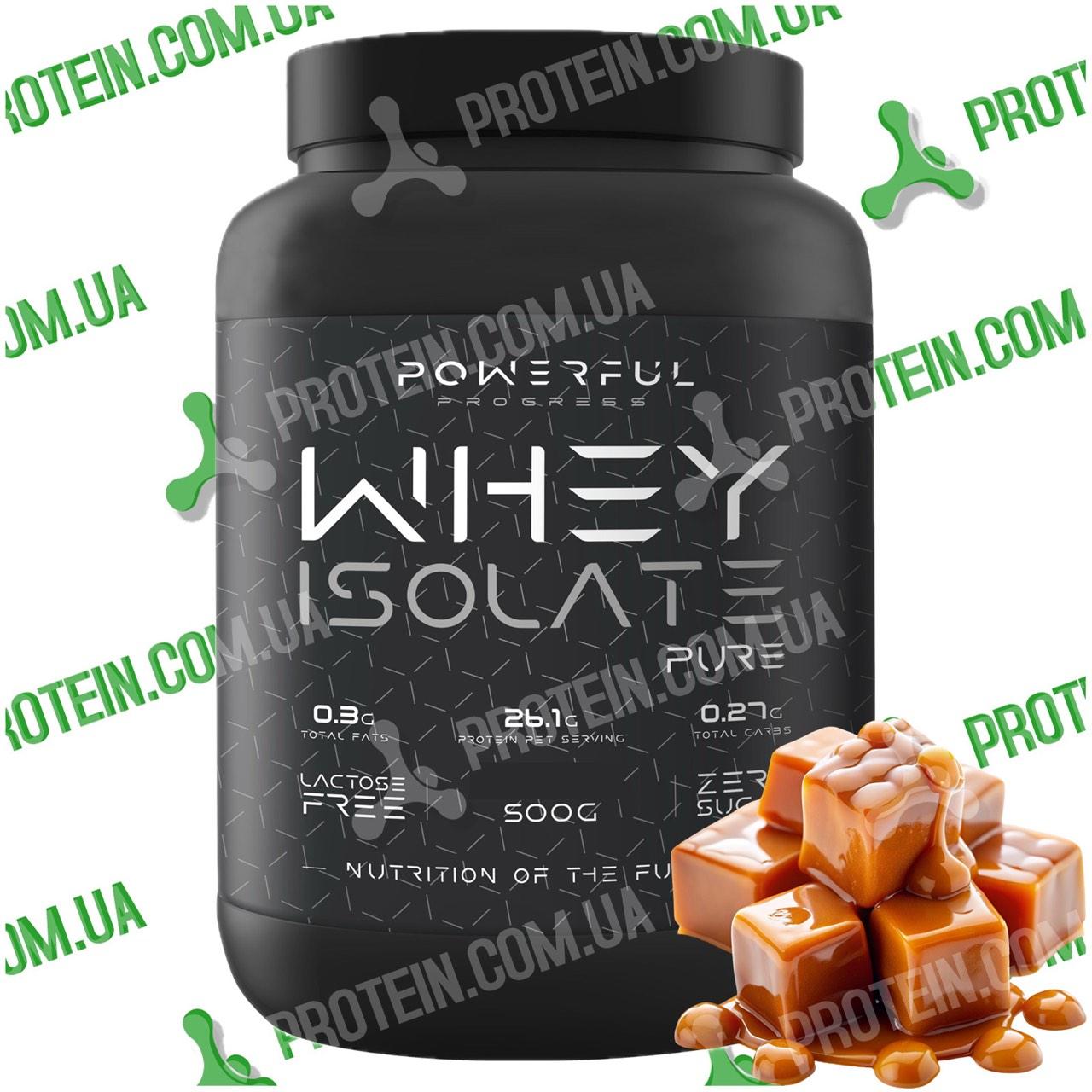 Протеїн Powerful Progress Whey Isolate 500 г Salted Caramel Солона Карамель