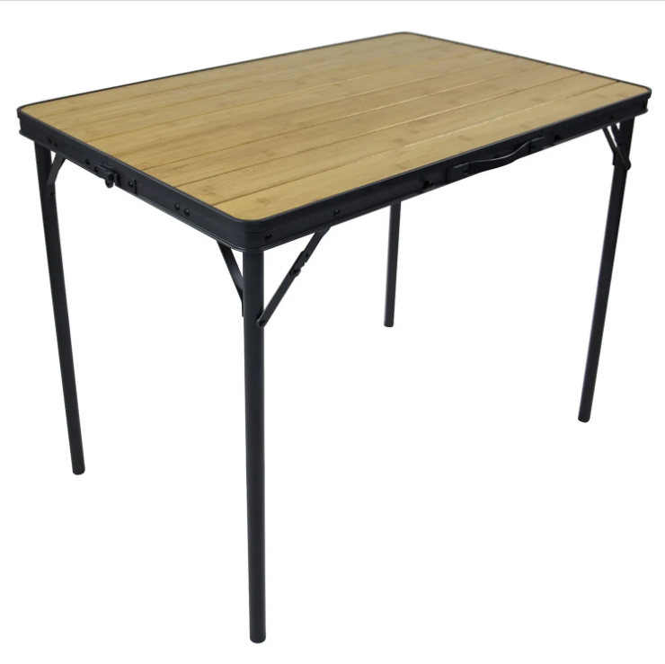 Туристичний Стіл Розкладний Bo-Camp Trafford 90x60 cm Brown (1404670) Кемпінговий Складаний Столик для риболовлі
