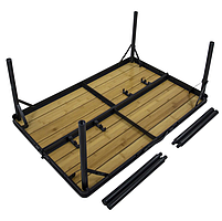 Туристичний Стіл Розкладний Bo-Camp Trafford 90x60 cm Brown (1404670) Кемпінговий Складаний Столик для риболовлі, фото 6