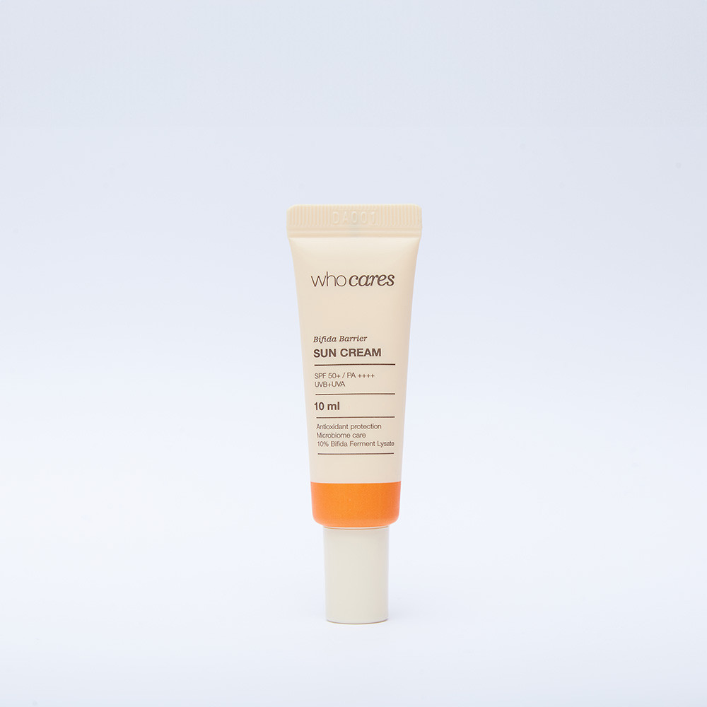 Мініатюра сонцезахисного крему з антиоксидантним захистом WhoCares Bifida Barrier Sun Cream 10мл