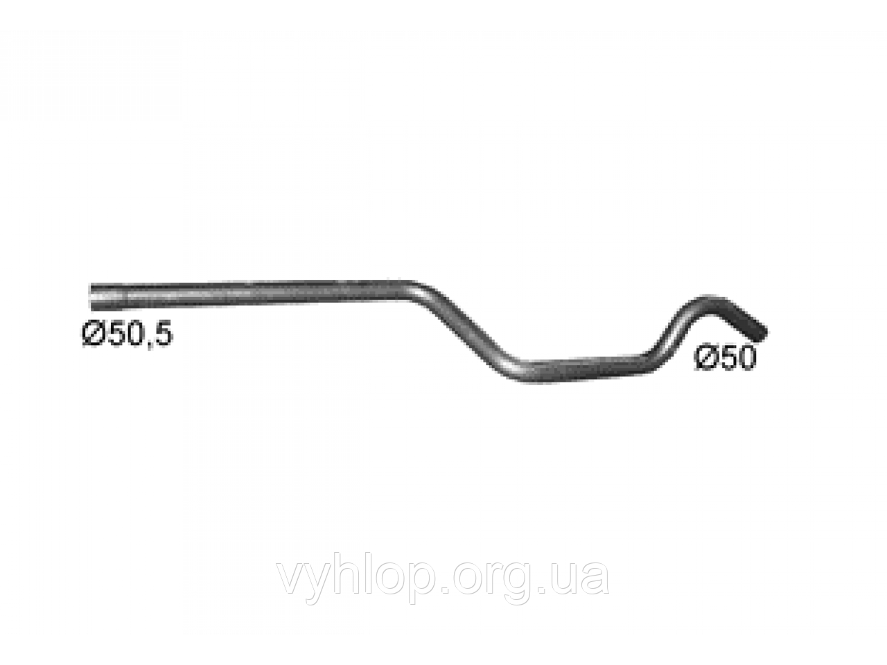 Труба проміжна Опель Зафіра Б (Opel Zafira B) 1.7 CDTi (17.006) 850-113 Polmostrow