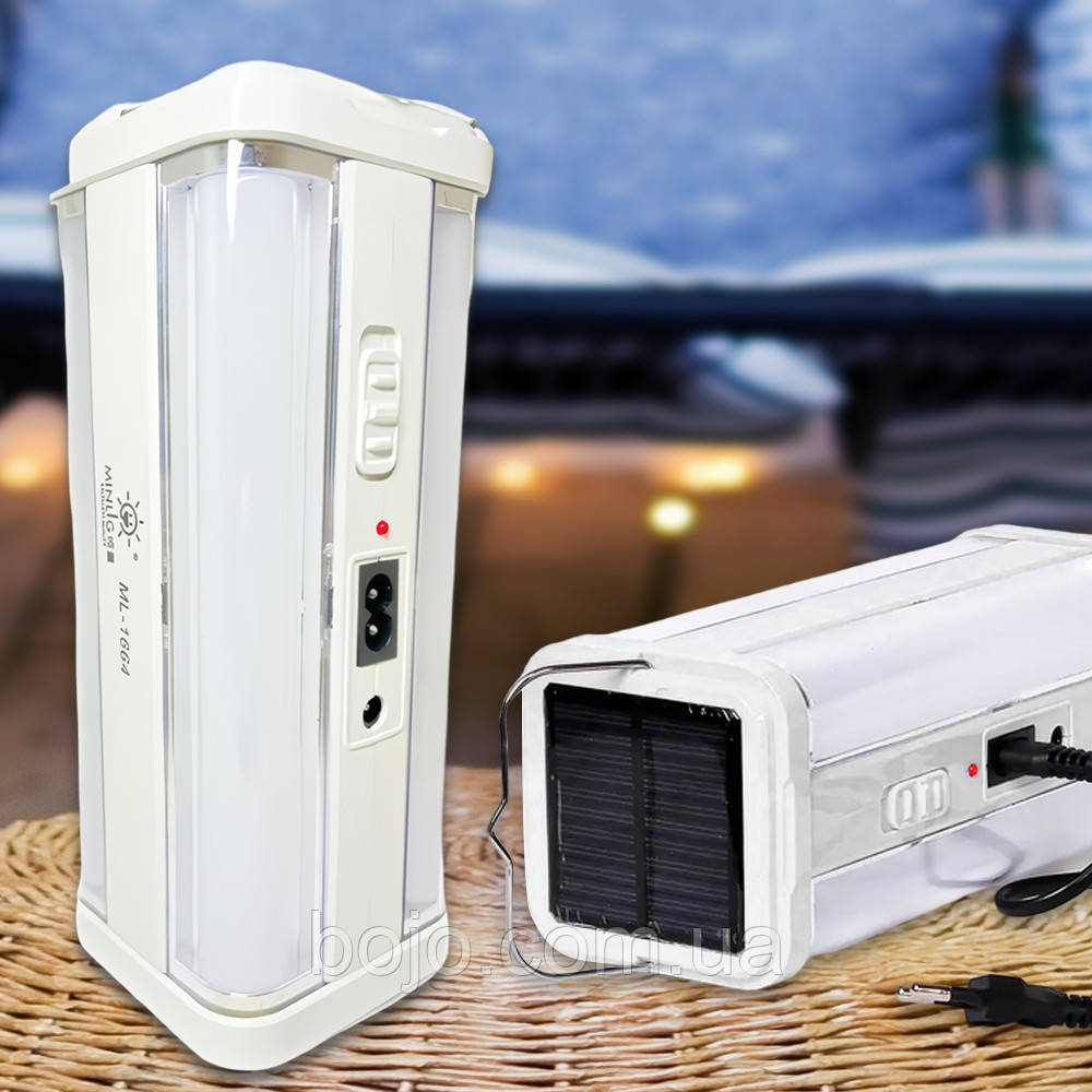 Підвісний ліхтар-лампа з сонячною панеллю 2500мАч, EN-1664, 80SMD, Білий