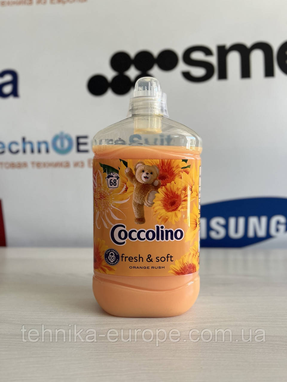 Ополіскувач для білизни Coccolino Orange Rash 1,7 л 68 прання S69/1, фото 1