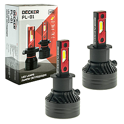 Лампа світлодіодна для фар DECKER LED PL-01 H3 5000K 10000LM 45W 2 шт комплект