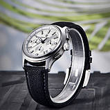 Чоловічий кварцовий годинник з сапфіром Pagani Design PD-1781 Black-Silver-White, фото 4