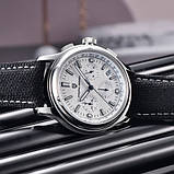 Чоловічий кварцовий годинник з сапфіром Pagani Design PD-1781 Black-Silver-White, фото 3