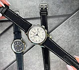 Чоловічий кварцовий годинник з сапфіром Pagani Design PD-1781 Black-Silver-White, фото 6