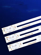 LED підсвітка універсальна 590*17mm 7LED 1W 3/6V, фото 4