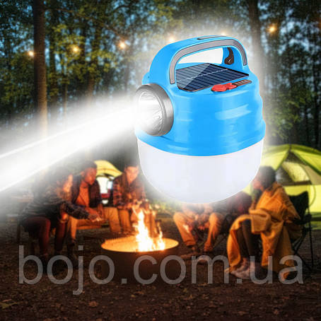 Ліхтар підвісний для кемпінгу HB-V80 Solar Camping Light Blue, фото 1