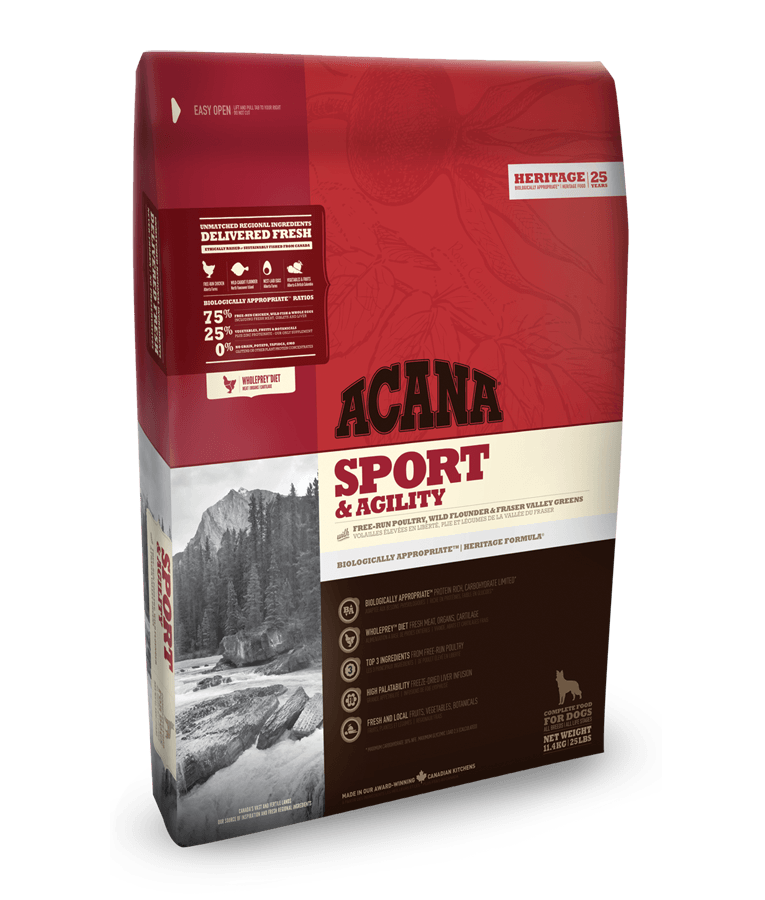 Acana Sport&Agility 17 кг — корм для активних собак усіх порід і вікових груп